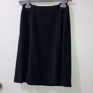 High waisted black skirt